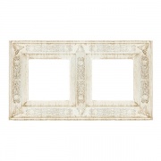 Рамка на 2 поста гор./верт., цвет white decape