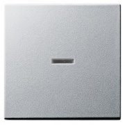 Клавиша 1-ая с подсветкой для выключателей и кнопок System 55 Gira алюминий