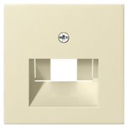 Накладка 1-ой и 2-ой наклонной тлф/комп розетки System 55 Gira крем глянцевый