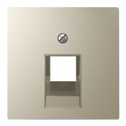 Накладка 1-ая компьютерной/телефонной RJ45/RJ11 розетки наклонная Jung A Слоновая кость