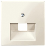 Накладка комп/тел розетки 1-местная наклонная System M Merten бежевый