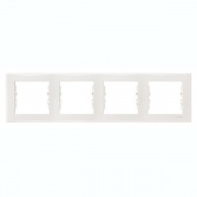 Рамка Sedna 4 поста горизонтальная, бежевый