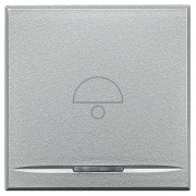 Axolute Клавиши с символами для системы автоматизации для 1 функции - 2 модуля, Колокольчик, цвет ал