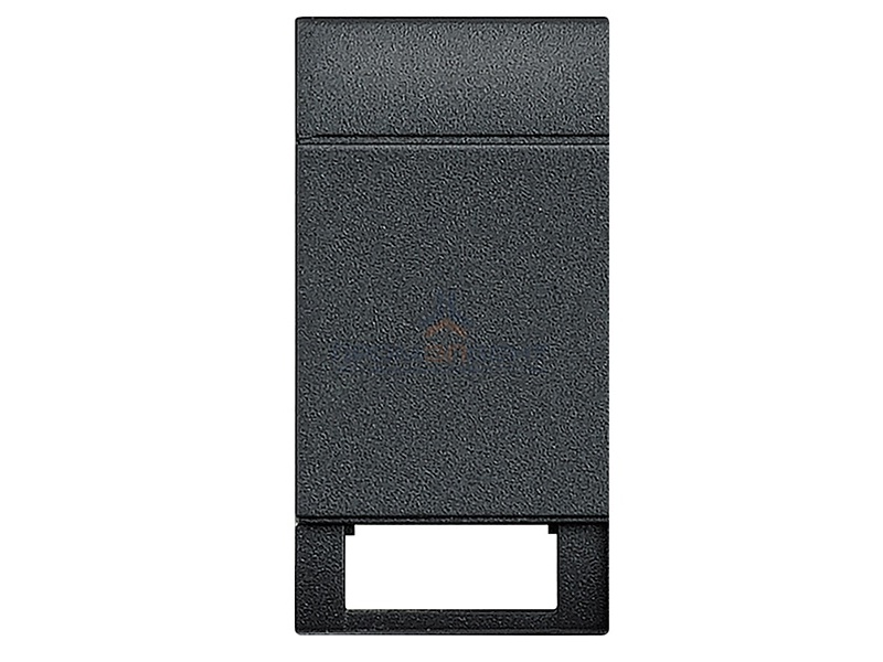 LivingLight Клавиша с 1 отверстием для вставки символа, размер 1 модуль, цвет антрацит