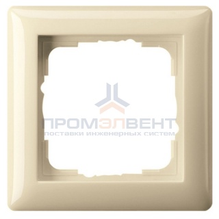 Рамка 1-ая Gira Standard 55 Крем глянцевый