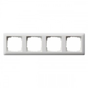 Рамка 4-ая Gira Standard 55 Белый матовый