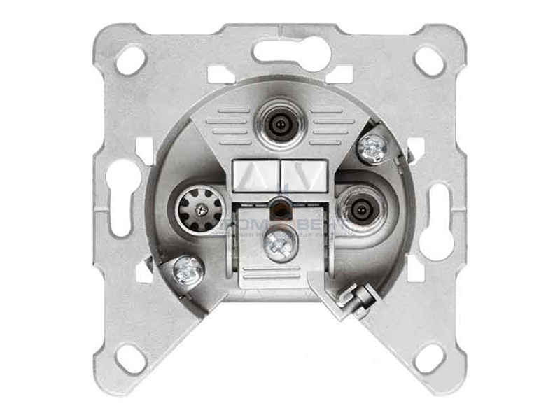 Розетка Hirschmann TV-SAT оконечная, 2 выхода (ТV-1,0-1,2 дБ, SAT-1,2 дБ)