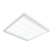 Светодиодный светильник "ВАРТОН" офисный встраиваемый/накладной 595*595*50мм 27 ВТ 6500К с функцией аварийного освещения