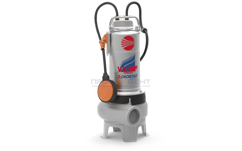 Насос фекальный Pedrollo VX 15/35-MF - 1,1 кВт (3x400 В, Qmax 500 л/мин, Hmax 13,5 м, кабель 10м)