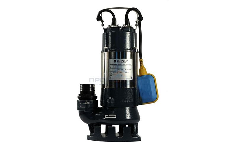 Насос фекальный UNIPUMP FEKAPUMP V450 F - 0,45 кВт (однофазный, Hmax 8,5м, Qmax 200л/мин,кабель 6м)