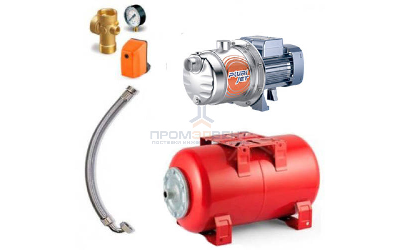 Насосная станция Pedrollo HYDROFRESH PLURIJETm 3/80-N-24CL - 0,48 кВт (Qmax 80 л/мин, с/х)