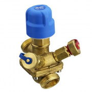 Клапан балансировочно-регулирующий Danfoss - AQT 1"1/2 (НР/НР, PN16, Tmax 120°C, c измер.ниппелями)