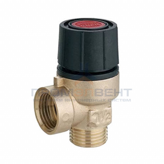 Клапан предохранительный EMMETI Sicura - 1/2" (НР/ВР, Tmax 110⁰С, Рн 4 бар)