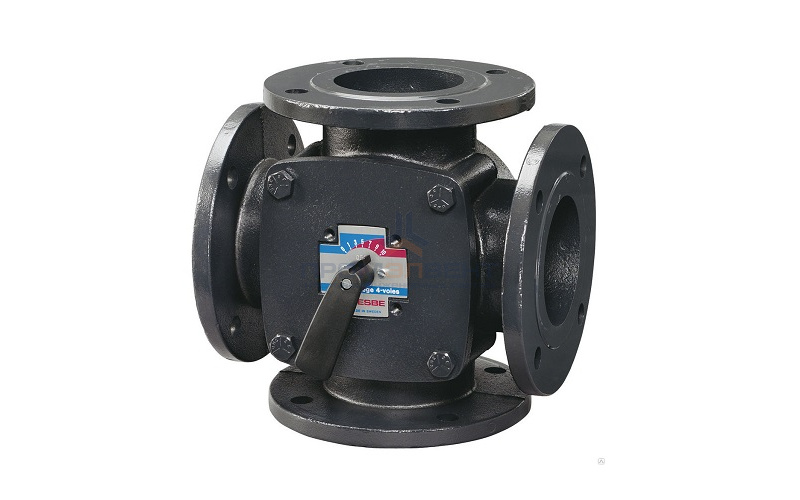 Клапан термостатический смесительный ESBE 4F - Ду150 (фланцевое соединение, PN6, 110°C, KVS 400)