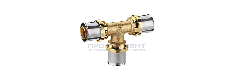 Тройник Giacomini RM150 - 26x3.0 (прессовой, для металлопластиковых труб)