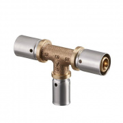 Тройник переходной Oventrop Cofit P - 40x3.5 x 26x3.0 x 40x3.5 (прессовой, латунь)