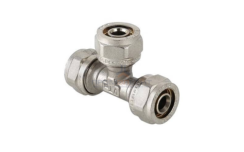 Тройник переходной VALTEC VTm.331 - 32 x 32 x 26 (винтовой, для металлопластиковых труб)