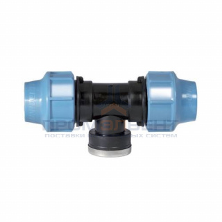 Тройник с переходом на внутреннюю резьбу UNIDELTA 1007 - 16 x 1/2" (винтовой, для труб ПНД)