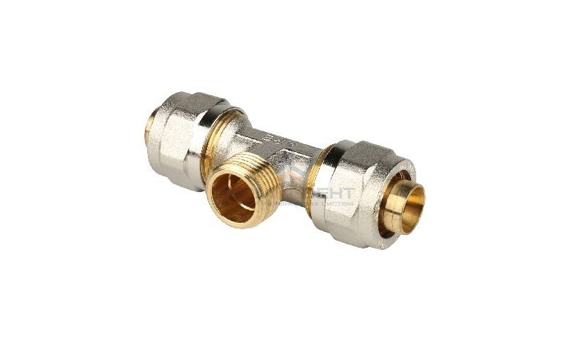 Тройник с переходом на наружную резьбу STOUT - 16 x 1/2