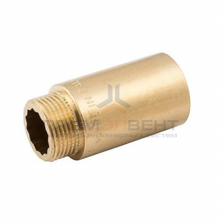 Удлинитель резьбовой ELSEN METALIT EBF13 - 3/4", длина 80 мм (НР/ВР, латунь без покрытия)