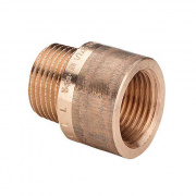 Удлинитель резьбовой Viega 3525 - 1/2" длина 20 мм (НР/ВР, бронза без покрытия)