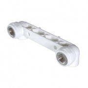 Водорозетка двойная VALTEC VTp.724 - 25 x 1/2" (для полипропиленовых труб, цвет белый)