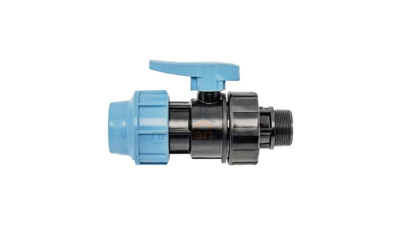 Кран шаровой с переходом на наружную резьбу UNIDELTA 1072 - 40 x 1