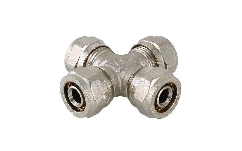 Крестовина редукционная VALTEC VTm.341 - 26 x 20  (винтовая, для металлопластиковых труб)