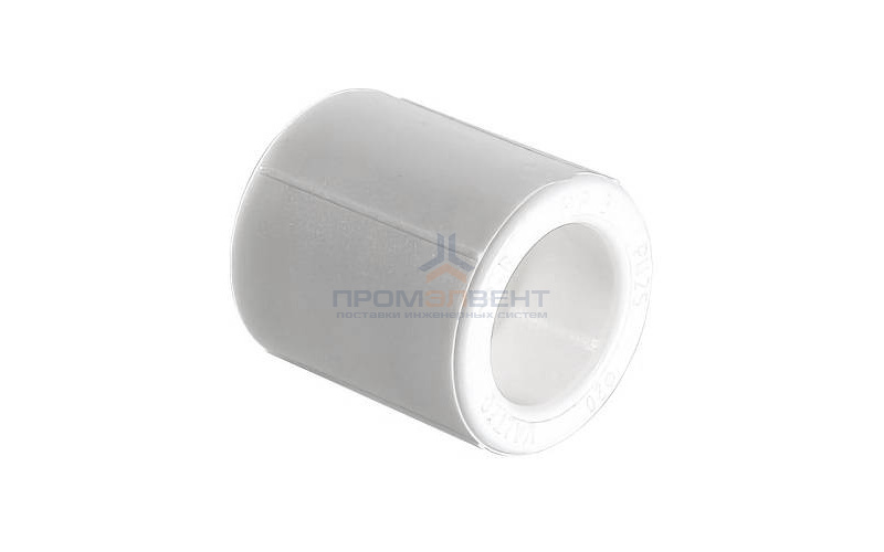 Муфта VALTEC VTp.703 - 90 (для полипропиленовых труб под пайку, цвет белый)