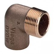 Отвод 90° Viega R4 94092G - 22 x 1" (под пайку, для медных труб)