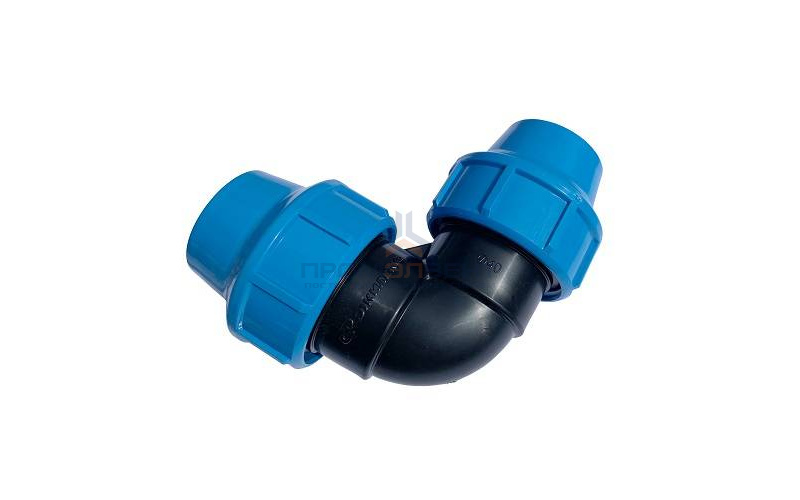 Отвод 90° ДЖИЛЕКС - 40 (винтовой, для труб ПНД)