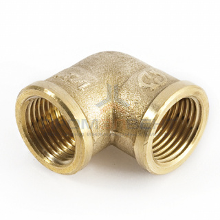 Отвод 90° латунный резьбовой равнопроходный STOUT (ВР/ВР) - 3/4"
