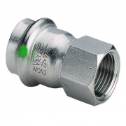 Переход на внутреннюю резьбу Viega Sanpress Inox 2312 - 35 x 1"1/4 (нержавеющая сталь)