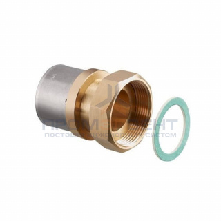 Переход на накидную гайку Oventrop Cofit P - 32x3.0 x 1"1/4 (прессовой, бронза)