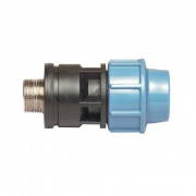 Переход на наружную резьбу UNIDELTA 1035 - 20 x 1/2" (винтовой, для труб ПНД, резьба латунная)