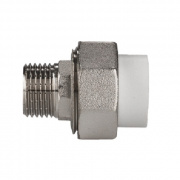 Переход на наружную резьбу разъемный KALDE ECO - 32 x 3/4" (для полипропиленовых труб, цвет белый)