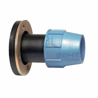 Переход на фланцевое соединение UNIDELTA 1011 - 50 x 1"1/2 (винтовой, для труб ПНД)