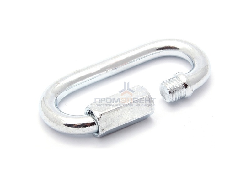 Карабин винтовой 5мм оцинкованный