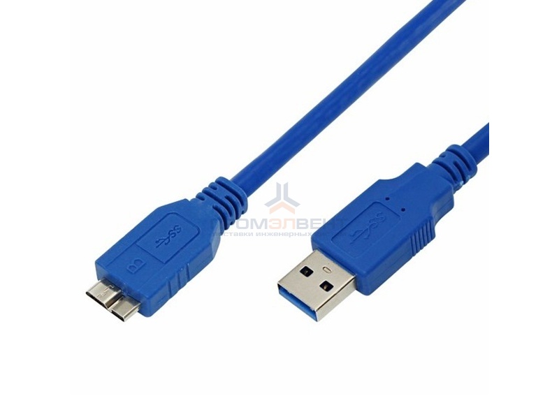 шнур штекер USB A 3.0- штекер micro USB 3.0 0,75м