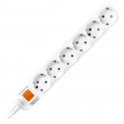 Anam Legrand e-Fren 6 Удлинитель с выключателем, шнур 2.5м, 16A, 250V