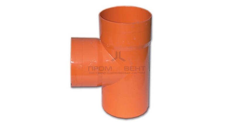 Тройник для двустенных труб,90°, полипропилен, д.75 мм DKC