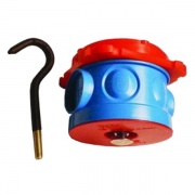 Коробка потолочная с крюком для заливки в бетон, д.70х136мм