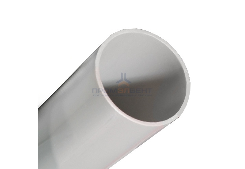 Труба ПВХ жёсткая гладкая д.40мм, лёгкая, цвет серый [2м/шт, уп.20м]