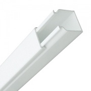 Кабель-канал 15х10 белый Элекор IEK 2м/шт [уп. 144м] (кабельный короб)