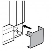 Плоский угол 16x16мм Legrand METRA