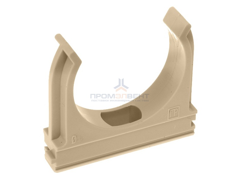 Крепёж-клипса для труб д20 под дерево (сосна) [уп. 100шт]