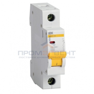 Автоматический выключатель ВА47-29 1Р 63А 4,5кА характеристика С ИЭК (автомат)