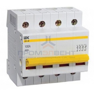 Рубильник модульный ВН-32 4Р  32А выключатель нагрузки ИЭК