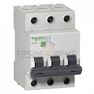 Автоматический выключатель Schneider Electric EASY 9 3П 20А B 4,5кА 400В (автомат)