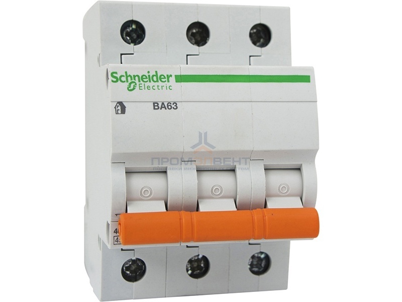 Автоматический выключатель Schneider Electric ВА63 3п 32A C 4,5 кА (автомат)